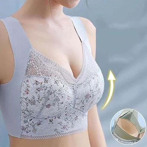 Ribili Bra, Ribili Bra Older Women, Breathable Anti Sag Bras, No Wire Push Up Bras Wrapped Chest Vest Wireless in Saudi Arabia