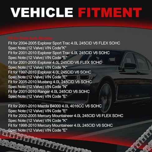 طقم سلسلة توقيت المحرك مضخة مياه تناسب Ford Flex Taurus Edge 2007-2010 3.5L، MKX MKS MKT MKZ 07-10 3.5L لمازدا 6 CX-9 08-11 3.7L مجموعات أجزاء توقيت استبدال السيارات استبدال AT4Z-6306-A in Kuwait