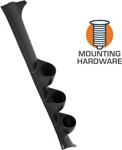 GlowShift Black Triple Pillar Gauge Pod Compatible with Subaru Impreza 1993-2001 - ABS Plastic - Mounts (3) 2-1/16" (52mm) Gauges to Vehicle's A-Pillar in Saudi Arabia
