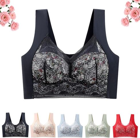 Ribili Bra, Ribili Bra Older Women, Breathable Anti Sag Bras, No Wire Push Up Bras Wrapped Chest Vest Wireless in Saudi Arabia