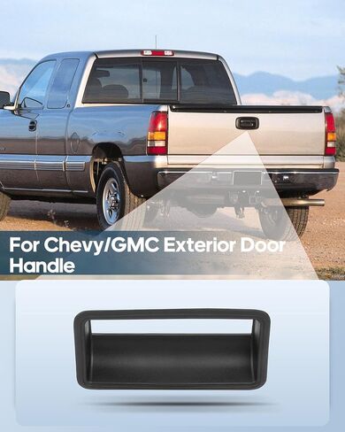 مقبض الباب الخارجي ECCPP 1988-1999 لسيارة Chevy for C1500 الخارجي البديل الخلفي مقبض الباب الخلفي قطعة واحدة أسود GM1916101، 15991786 in Saudi Arabia