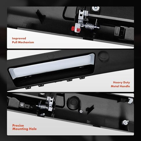 A-Premium Upgraded Metal Tailgate Handle Liftgate Latch Handle with Keyhole & Camera Hole Compatible with Ford F-250 F-350 Super Duty 2017-2024, F-450 F-550 Super Duty 2017-2023, Chrome Lever in Saudi Arabia