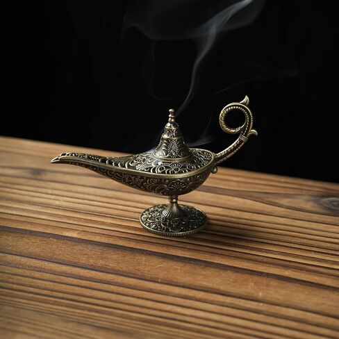 Magic Lamp Incense Burner, Aromatherapy Stand Living Room Decoration Yoga Meditation Buddhist Home Decorative Aromatherapy Stove Tea in Saudi Arabia