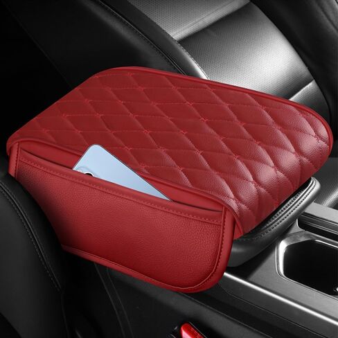 Universal Car Armrest Pad for Lexus GX J150 J120 GX 460 400 GX OR Leather Armrest Box Center Console Cover Pad Waterproof Arm Rest Protector Decor Accessories,Black01, normal in Saudi Arabia