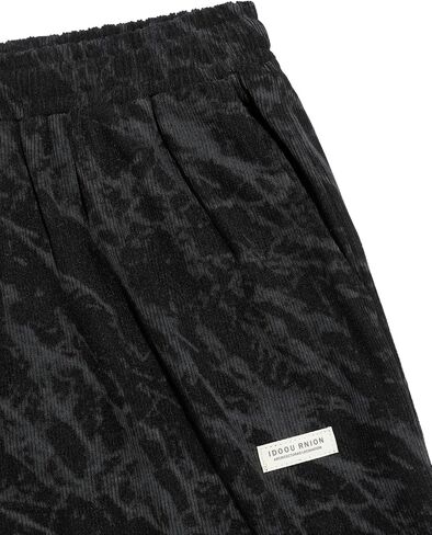 Zaful Mens corduroy سراويل مستقيمة الساق الطويلة الخصر المرن الصلب مرنة السراويل غير الرسمية تناسب السراويل الخروج مع جيوب in Saudi Arabia