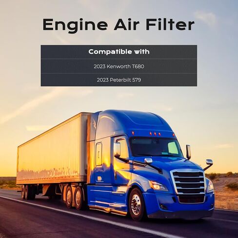 KARPAL 4 Pcs Engine Air Filter Fit for 2023 Kenworth T680 & 2023 Peterbilt 579 Replacement for D37-1061 in Saudi Arabia