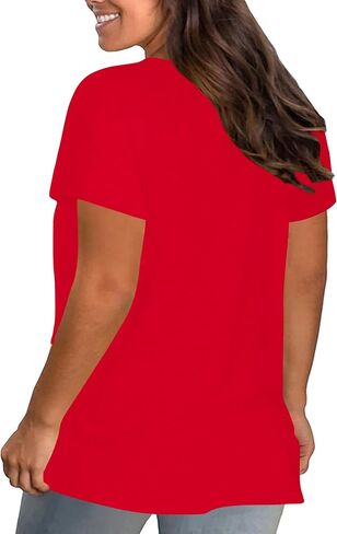 Plus Size Christmas Shirt Women: Snowman Graphic Shirts Merry Christmas Tshirt Xmas Gift Tops in Saudi Arabia