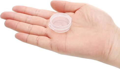 ZEAYEA 100 Pcs Plastic Cosmetic Jars, 5g Makeup Sample Containers with Snap Lids for Travel, Mini Empty Clear Pot for lotions, creams, beads, Powder in Saudi Arabia