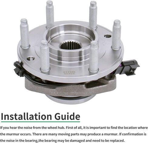 مجموعة محمل محور العجلة الأمامية HICKS 513188 متوافقة مع 2002-2009 Chevy Trailblazer، 2002-2009 GMC Envoy، 2005-2009 Saab 9-7x in Saudi Arabia