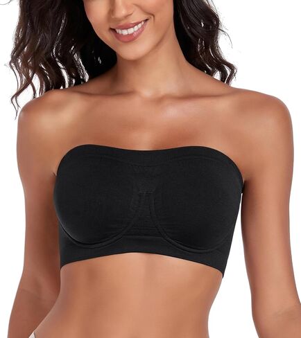 Women‘s Underwire Strapless Multiway Bra Bandeau Seamless Supportive Bras Non Padded Top in Saudi Arabia