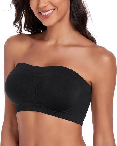 Women‘s Underwire Strapless Multiway Bra Bandeau Seamless Supportive Bras Non Padded Top in Saudi Arabia