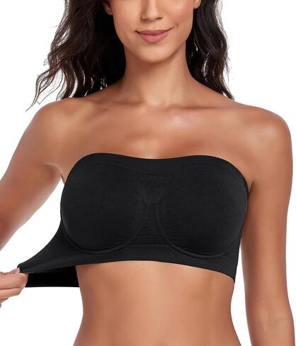 Women‘s Underwire Strapless Multiway Bra Bandeau Seamless Supportive Bras Non Padded Top in Saudi Arabia