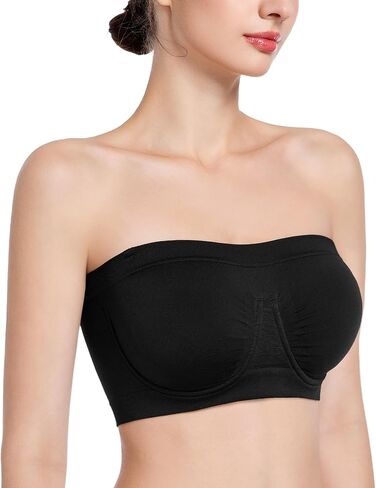 Women‘s Underwire Strapless Multiway Bra Bandeau Seamless Supportive Bras Non Padded Top in Saudi Arabia