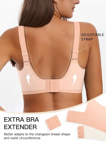 Ninee Womens Wireless Bras No Underwire Tshirt Bras Supportive Seamless Push Up Full Coverage Bralette Comfort Everyday Bra in Saudi Arabia