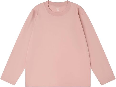 Men's 100% Cotton Long Sleeve T-Shirt Basic Solid Color Crewneck Tee, Soft Casual Comfort Fit Top in Saudi Arabia