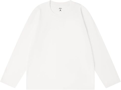 Men's 100% Cotton Long Sleeve T-Shirt Basic Solid Color Crewneck Tee, Soft Casual Comfort Fit Top in Saudi Arabia