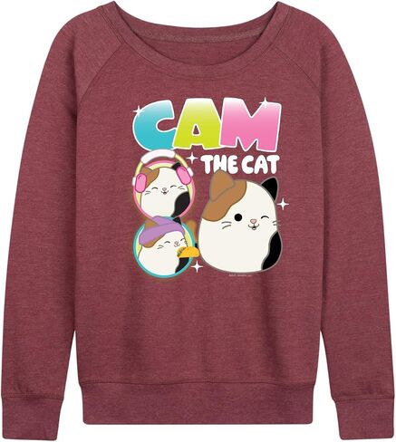 HYBRID APPAREL Squishmallows - Cam The Cat - Women's French Terry Long Sleeve Pullover in Saudi Arabia