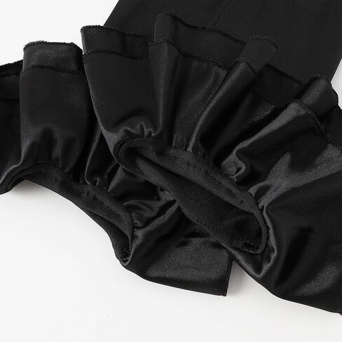 قفازات طويلة للنساء من BABEYOND - قفازات بأكمام منتفخة مكشكشة من الساتان القابل للتمدد زي أنيق لحفلات الزفاف وحفلات شاي الأوبرا in Kuwait