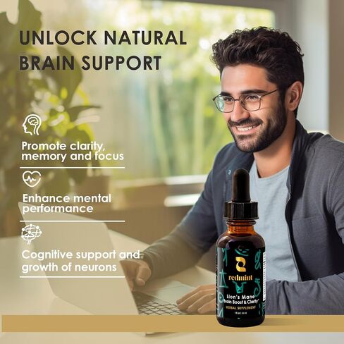 Redmint turkey tail tincroom tincture herbal -munity & vitality | مع الأعشاب TCM من Astragalus والمزيد | ملحق الدعم المناعي العضوي | دفعة الطبيعة للحصانة والطاقة | 1 فلوريدا أوقية in Kuwait