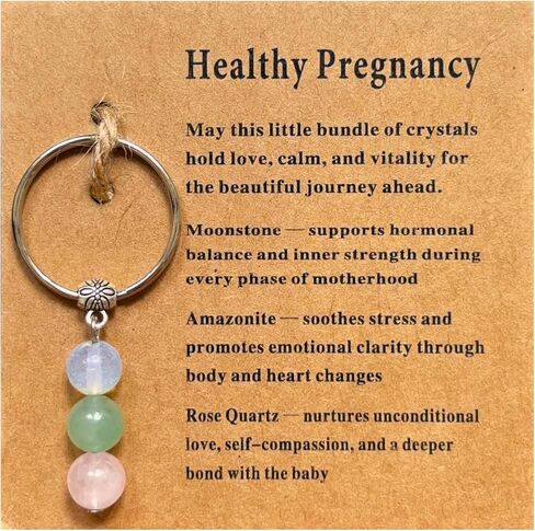 Pregnancy Gifts for Expecting Mom Parents to Be-Healthy Keychain for First Time New Moms, Pregnant Women/Wife/Friend in Kuwait