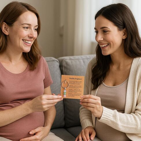 Pregnancy Gifts for Expecting Mom Parents to Be-Healthy Keychain for First Time New Moms, Pregnant Women/Wife/Friend in Kuwait