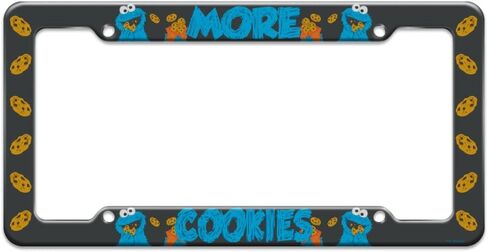 Sesame Street Cookie Monster More Cookies License Plate Tag Frame in Saudi Arabia