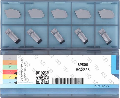 GTN-3 (SP300) CNC Grooving Carbide Inserts Steel Fit for SPB326/332 Lathe Grooving Metal Lathe Cutting Tools, 10pcs in Kuwait