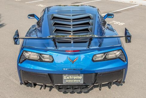 Replacement for 2014-2019 Chevrolet Corvette C7 Base Models | ZR1 Style Rear Trunk Lid Wing Spoiler Tail Light with Installation Bracket (ABS Plastic - Painted Carbon Flash Metallic) in Saudi Arabia
