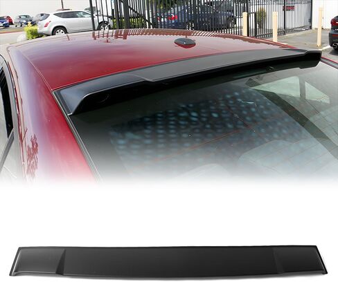 Rear Roof Spoiler, Compatible with 2011-2023 Dodge Charger, Polypropylene(PP) IKON Style Unpainted Matte Black Car Window Top Spoiler Lip Wing in Saudi Arabia