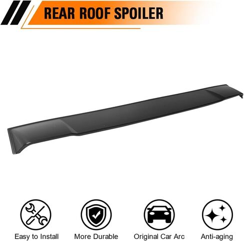 Rear Roof Spoiler, Compatible with 2011-2023 Dodge Charger, Polypropylene(PP) IKON Style Unpainted Matte Black Car Window Top Spoiler Lip Wing in Saudi Arabia