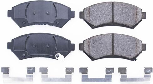 طقم فرامل أمامية Power Stop لـ Buick Century 1997-05 |LeSabre 2000-05 |Park Avenue 1997-05 |Regal 1997-04 |Riviera 1997-99 |DeVille 1997-05 - وسادات فرامل سيراميك مع أدوات التثبيت، 17-699 in Saudi Arabia