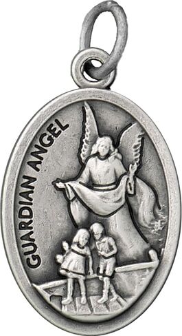 St Michael and Guardian Angel Medal 1" - 100 Count Bulk Pack, Catholic Protection for Police Officers, Firefighters, First Responders, Catholic Gifts for Evangelization in Saudi Arabia