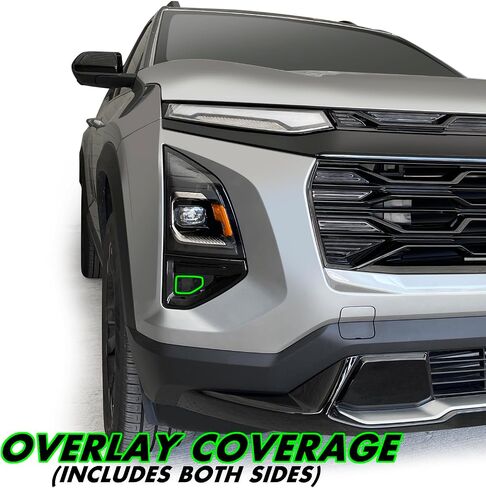SlickMod صبغة دخان الفينيل مسبقة القطع لمصباح Chevy Equinox الأمامي 2025-2026 (دخان خفيف، 1. مصباح أمامي) in Saudi Arabia
