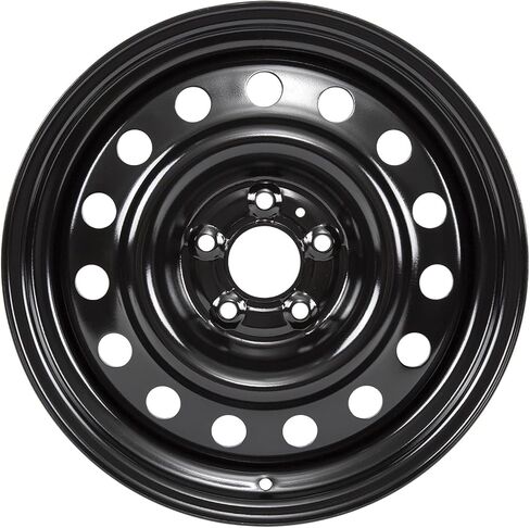 حافة عجلة فولاذية سوداء جديدة مقاس 17 × 7 بوصة لسيارة Nissan Rogue 2014 2015 2016 2017 2018، حافة عجلة سيارة بديلة سوداء مباشرة مقاس 17 × 7 (1) in Kuwait