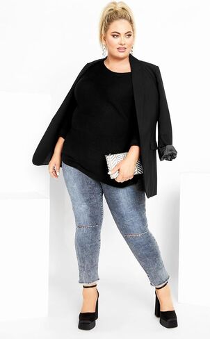 City Chic Women's Plus Size Lean in Sweater in Saudi Arabia