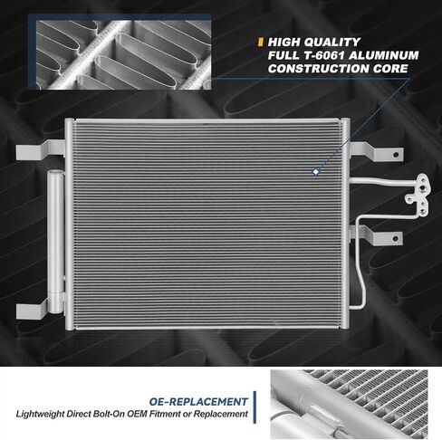 Auto Dynasty Air Conditioning A/C Condenser Compatible with 2013-2018 Ram 2500 3500 5.7L 6.4L, Aluminum AC Condenser Replacement DPI 4765, CH3030262 in Saudi Arabia