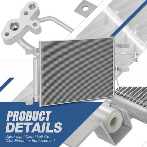 Auto Dynasty Air Conditioning A/C Condenser Compatible with 2013-2018 Ram 2500 3500 5.7L 6.4L, Aluminum AC Condenser Replacement DPI 4765, CH3030262 in Saudi Arabia