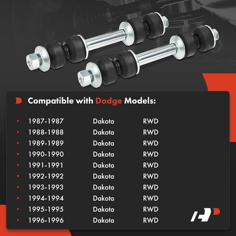 A-Premium 2 × وصلات قضيب التثبيت الأمامية، متوافقة مع دودج داكوتا 1987-1996، RWD in Saudi Arabia