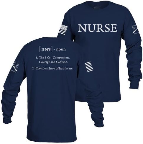 تي شيرت رجالي بأكمام طويلة مُحدد من طراز Grunt Style Nurse in Saudi Arabia