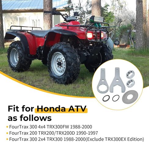 M MATI 41mm Rear Axle Nut Wrench Tool Set & Axle Nut Washer Seal for Honda FourTrax 200 300 2x4 4x4 1988-2000 90307-HM5-930 90308-HM5-930 90481-HC4-000 90501-HB3-000 91302-001-020 in Saudi Arabia