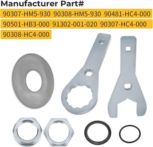 M MATI 41mm Rear Axle Nut Wrench Tool Set & Axle Nut Washer Seal for Honda FourTrax 200 300 2x4 4x4 1988-2000 90307-HM5-930 90308-HM5-930 90481-HC4-000 90501-HB3-000 91302-001-020 in Saudi Arabia