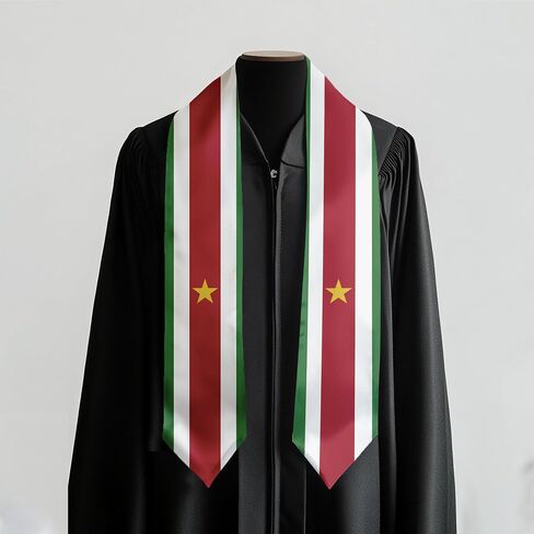 ساتان Costa Rica Flag International Satin Satin Satin مع تصميم العلم الوطني 72 "SASH التخرج in Kuwait
