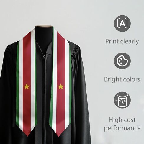 ساتان Costa Rica Flag International Satin Satin Satin مع تصميم العلم الوطني 72 "SASH التخرج in Kuwait