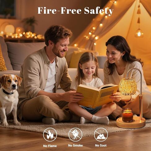 Candle Warmer Lamp with Timer Dimmer,Adjustable Height Wax Melting Lamp for Jar Candles, Aesthetic Vintage Home Decor for New House Warming, Gift for Women Birthday Christmas (Gold) in Saudi Arabia