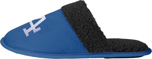 FOCO - Mens MLB Big Logo Team Color Suede Sherpa Scuff Slippers - New York Yankees in Saudi Arabia