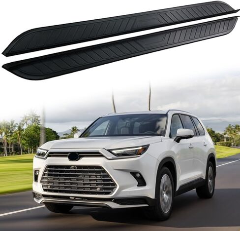 2Pcs Running Boards Side Steps Pedal Nerf Bars Fits for T Grand Highlander 2024 2025 2026 Black Nerf Bar with Bracket in Saudi Arabia