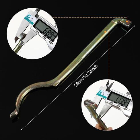 Blulu 2pcs Heavy Truck Tire Chain Cam Tool Tire Chain Wrench Handle Tool 9.8 Inches for Anti Skid Chains Installation and Disassembly in Saudi Arabia