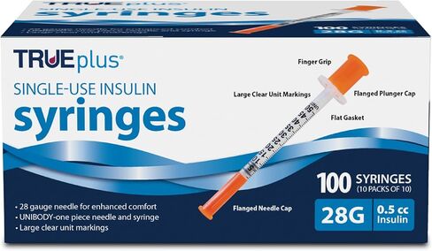 TRUEplus - Insulin Syringes 31g 0.3cc 5/16" (Pack of 100) in Kuwait