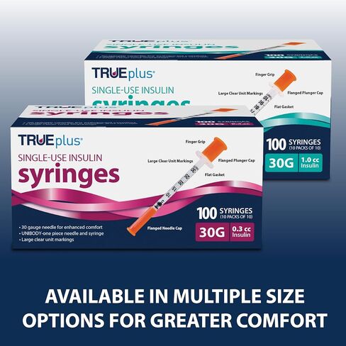 TRUEplus - Insulin Syringes 31g 0.3cc 5/16" (Pack of 100) in Kuwait