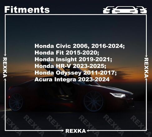 Rexka 15 قطعة غطاء محرك السيارة الدعامة قضيب التجنيب كليب 90672-SNA-A01 لهوندا سيفيك صالح انسايت HR-V أوديسي إنتيجرا 90672SNAA01 in Saudi Arabia